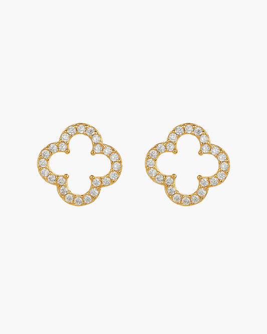 Aria Clover Stud Earrings
